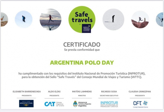 We Have Received the Safe Travels Certificate